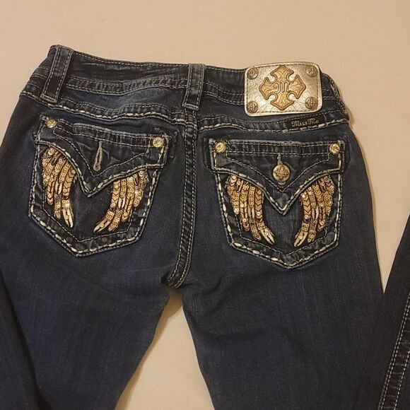 Miss me angel wing skinny jeans size 26 - Picture 2 of 10